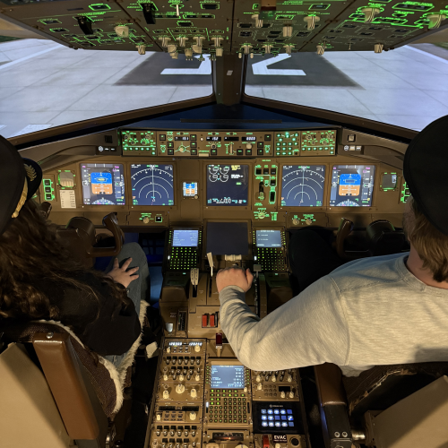 Flugsimulator B777 in Zürich